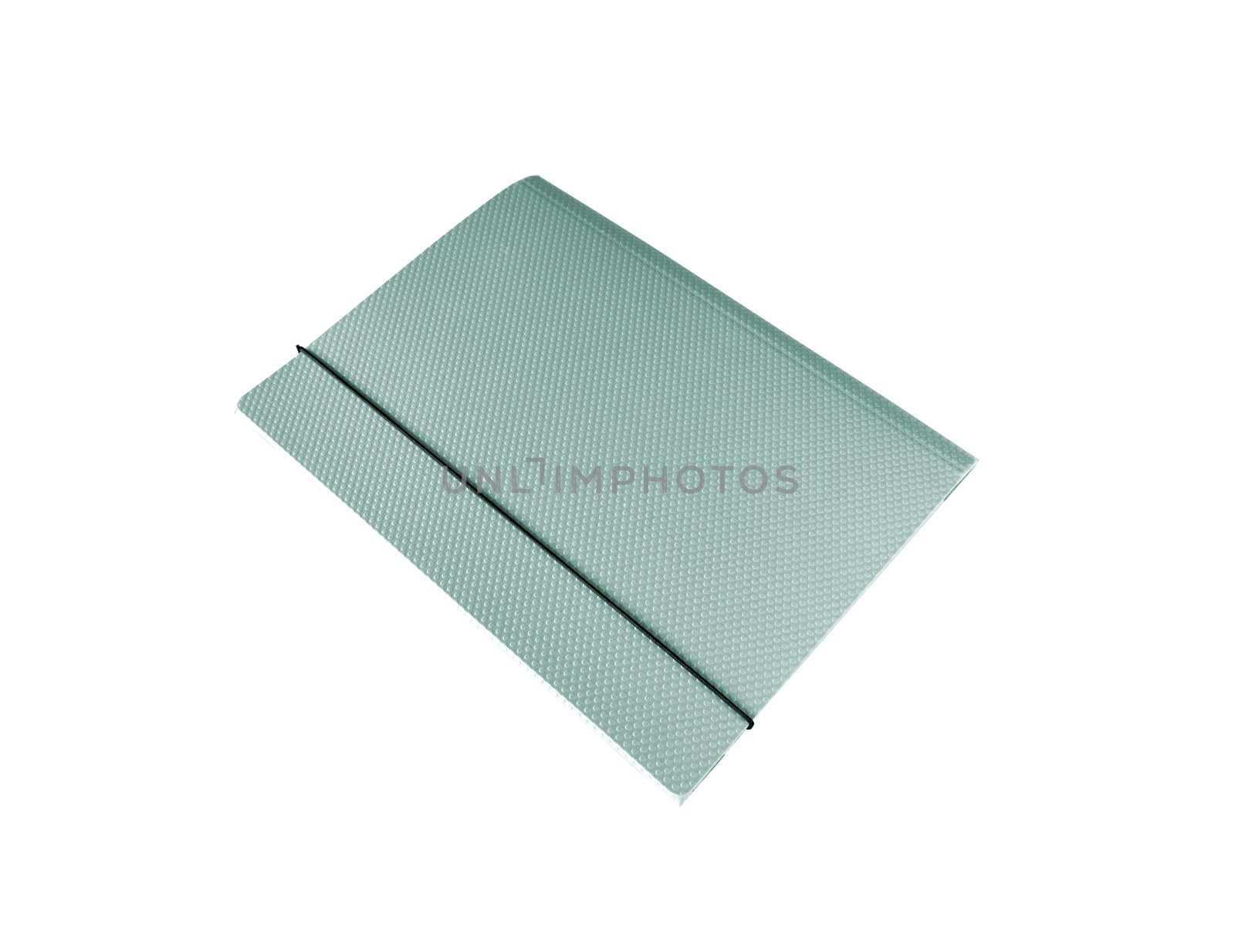 green Folder isolated on the white background