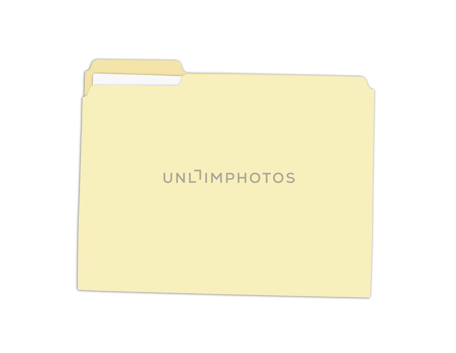 Yellow Folder isolated on the white background