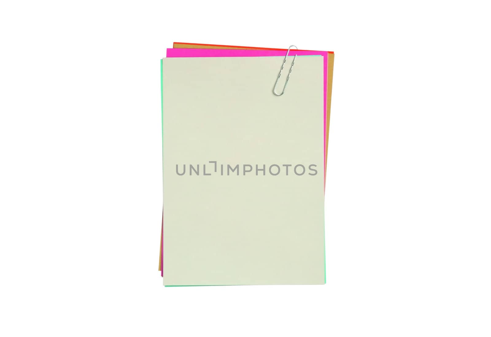 colourful blank notes isolated by shutswis