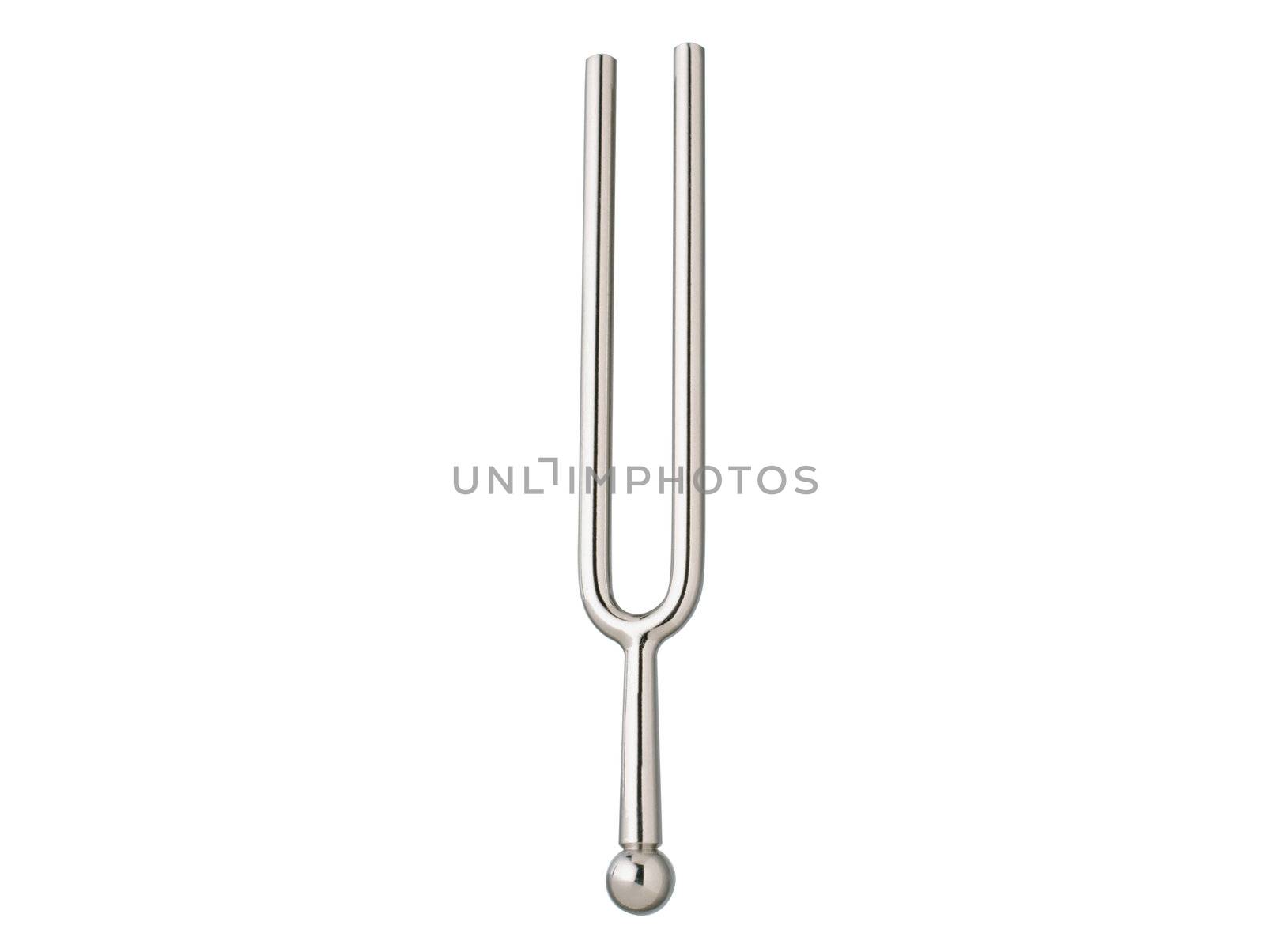 tuning fork isolated on the white background
