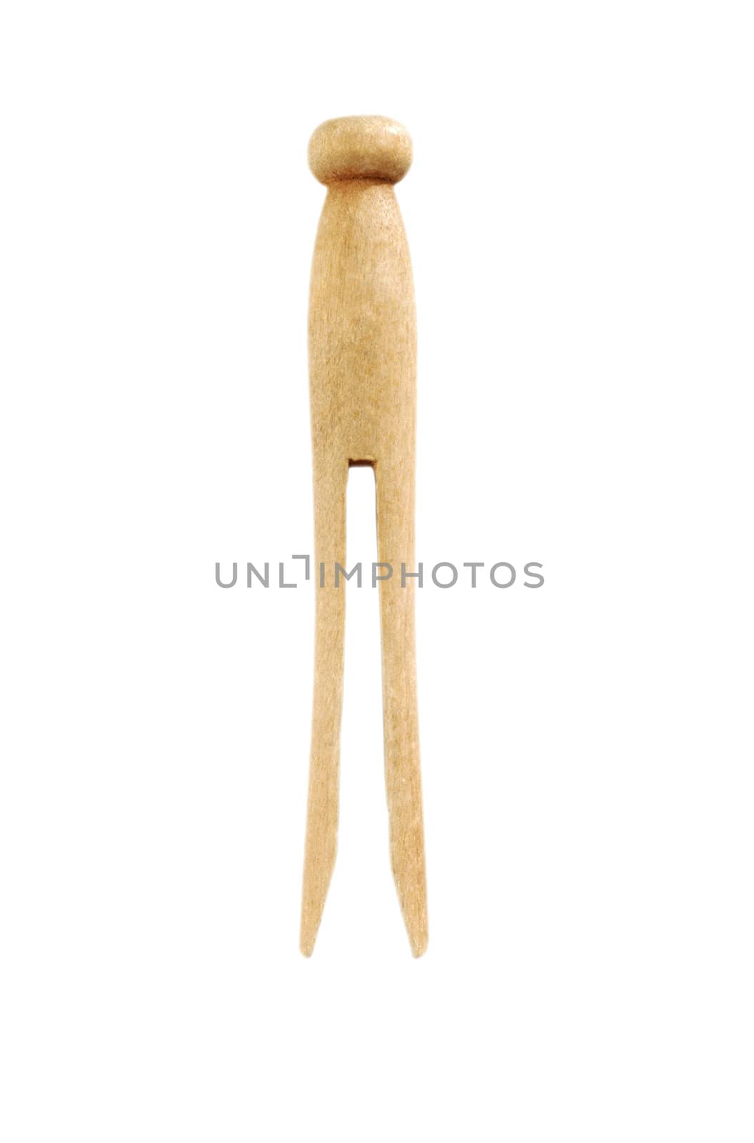 wooden pin isolated on the white background for site