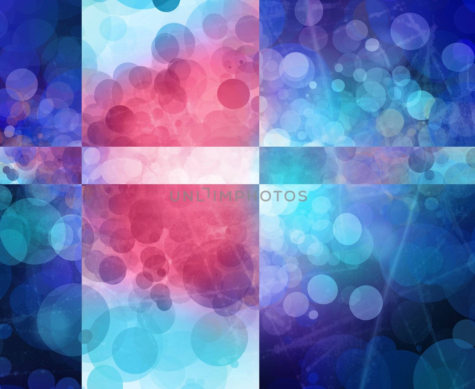Colorful grunge textured bokeh background by Lizard