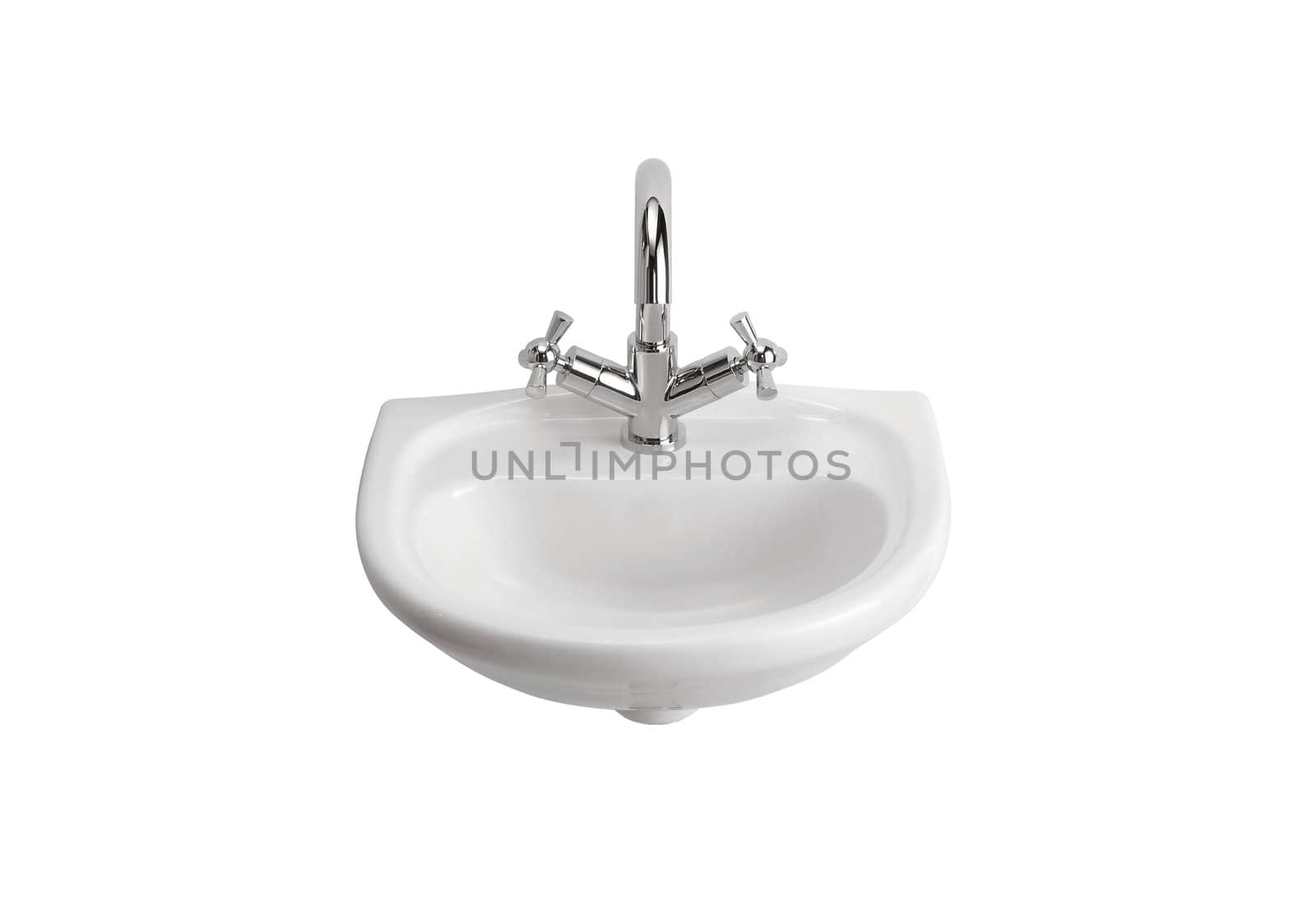 Fittings sink isolated on a white background