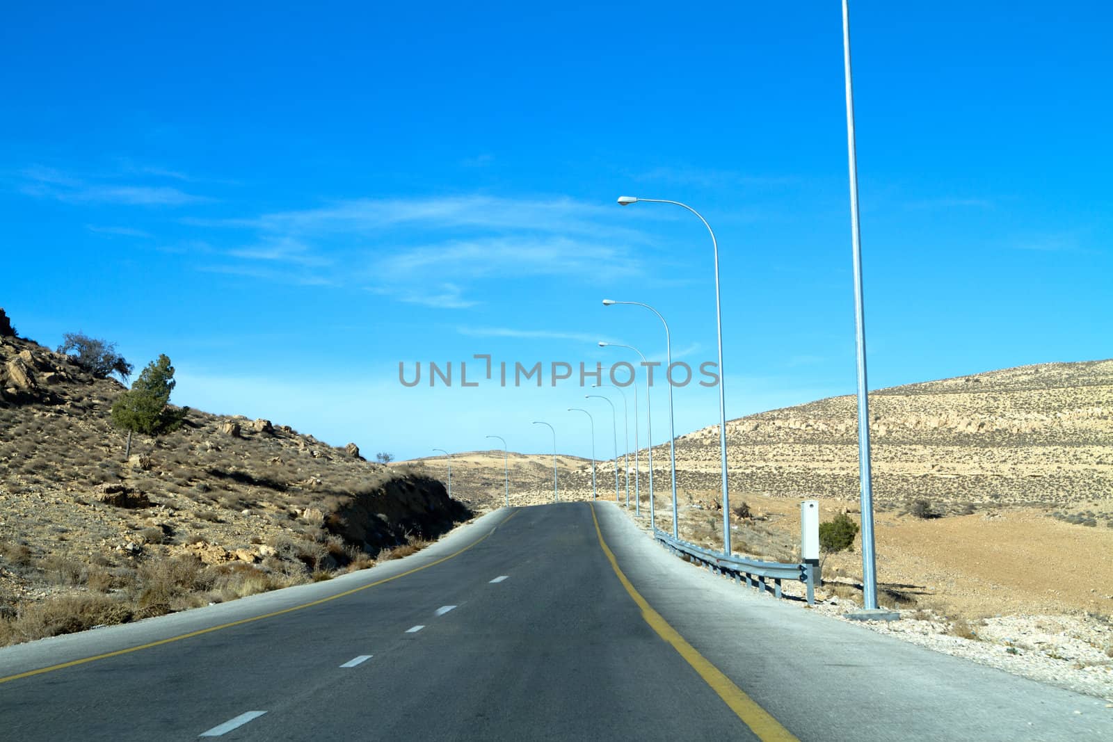 Landscape view Along the way to Amman,Jordan