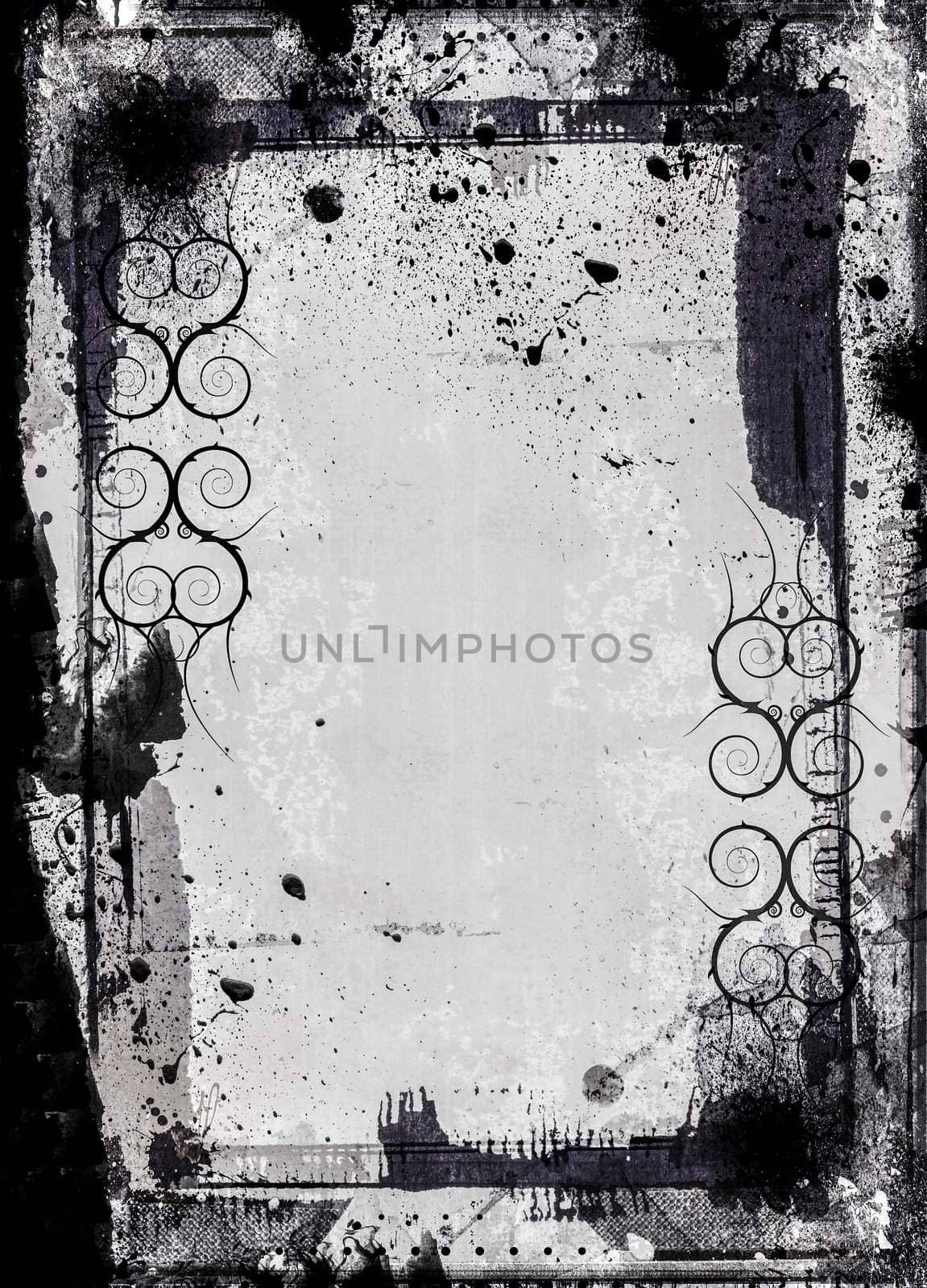 Highly detailed grunge frame  with space for your text or image. Great grunge layer for your projects.