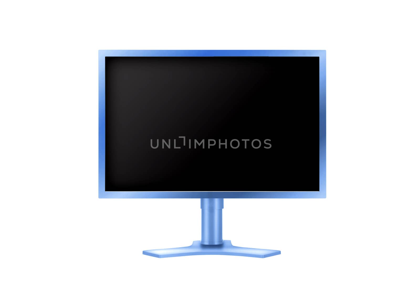 Flat monitor isolated with clipping paths isolated