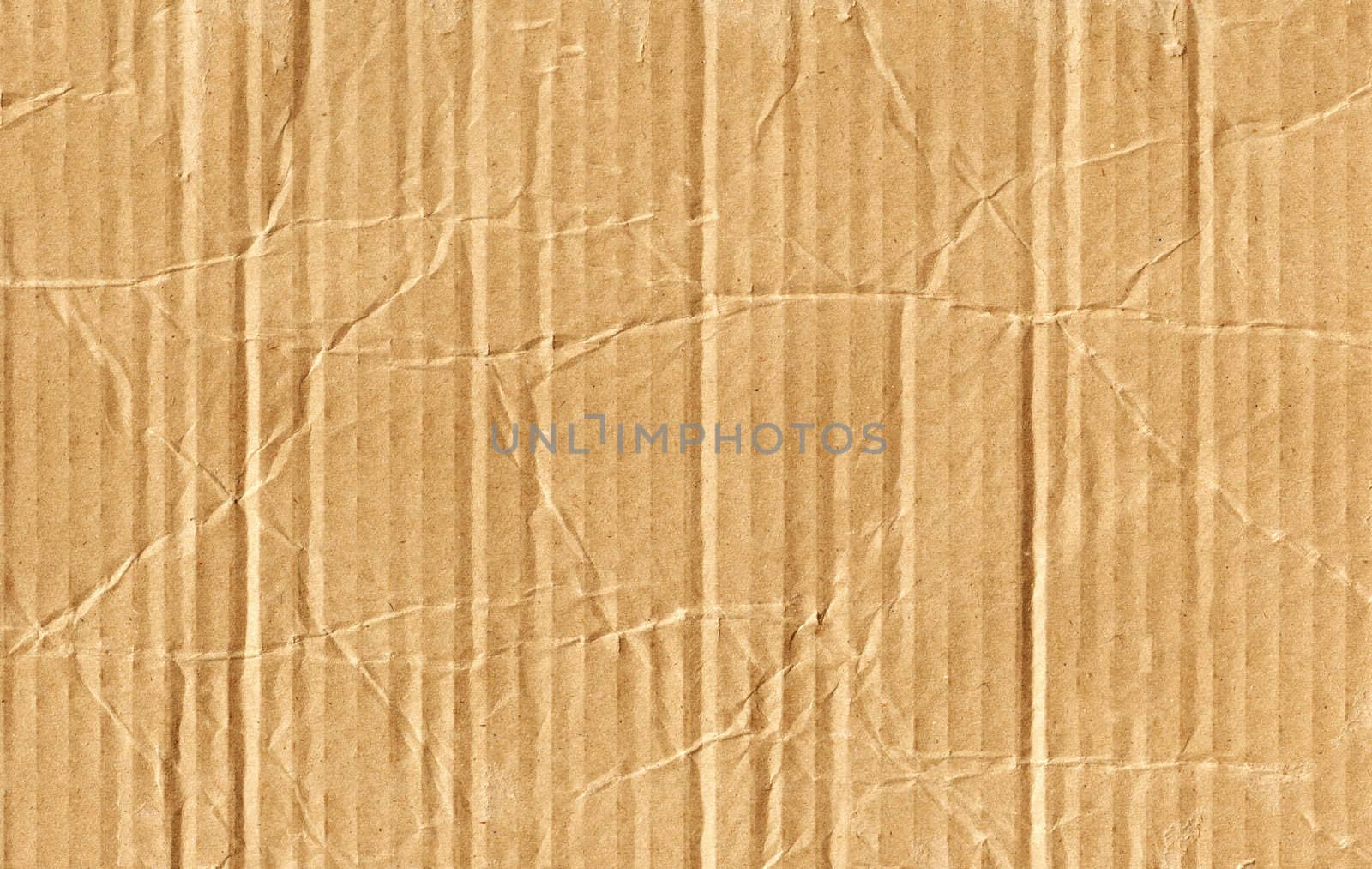 Corrugated cardboard as a background close up