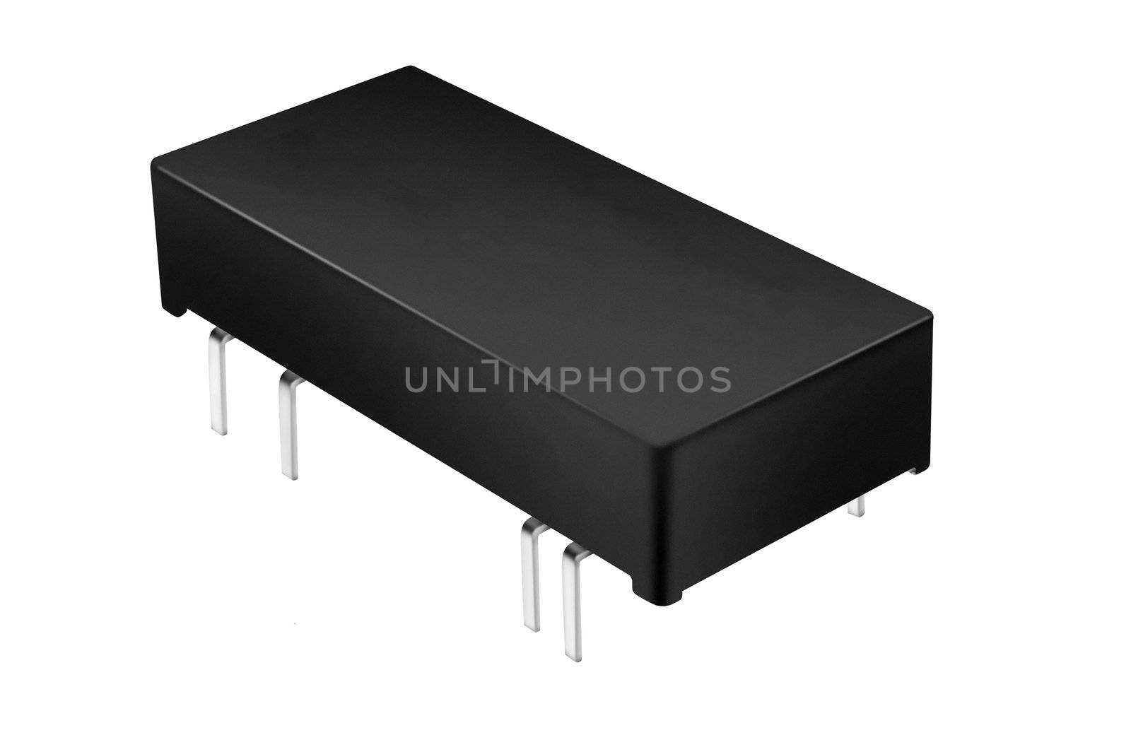 large chip isolated on a white background