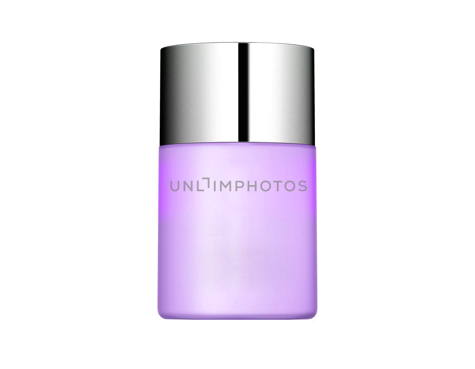 Jar of face cream isolated on white background with reflection