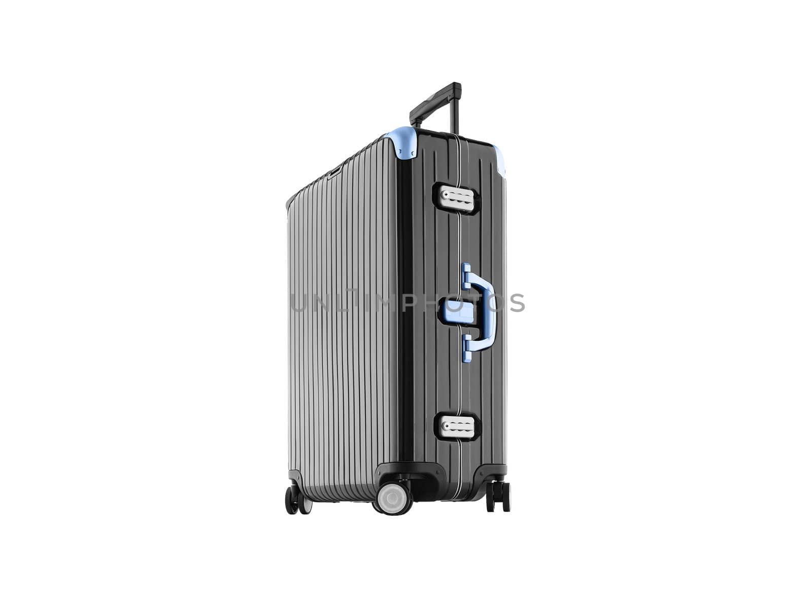 Black Suitcase - isolated on white background
