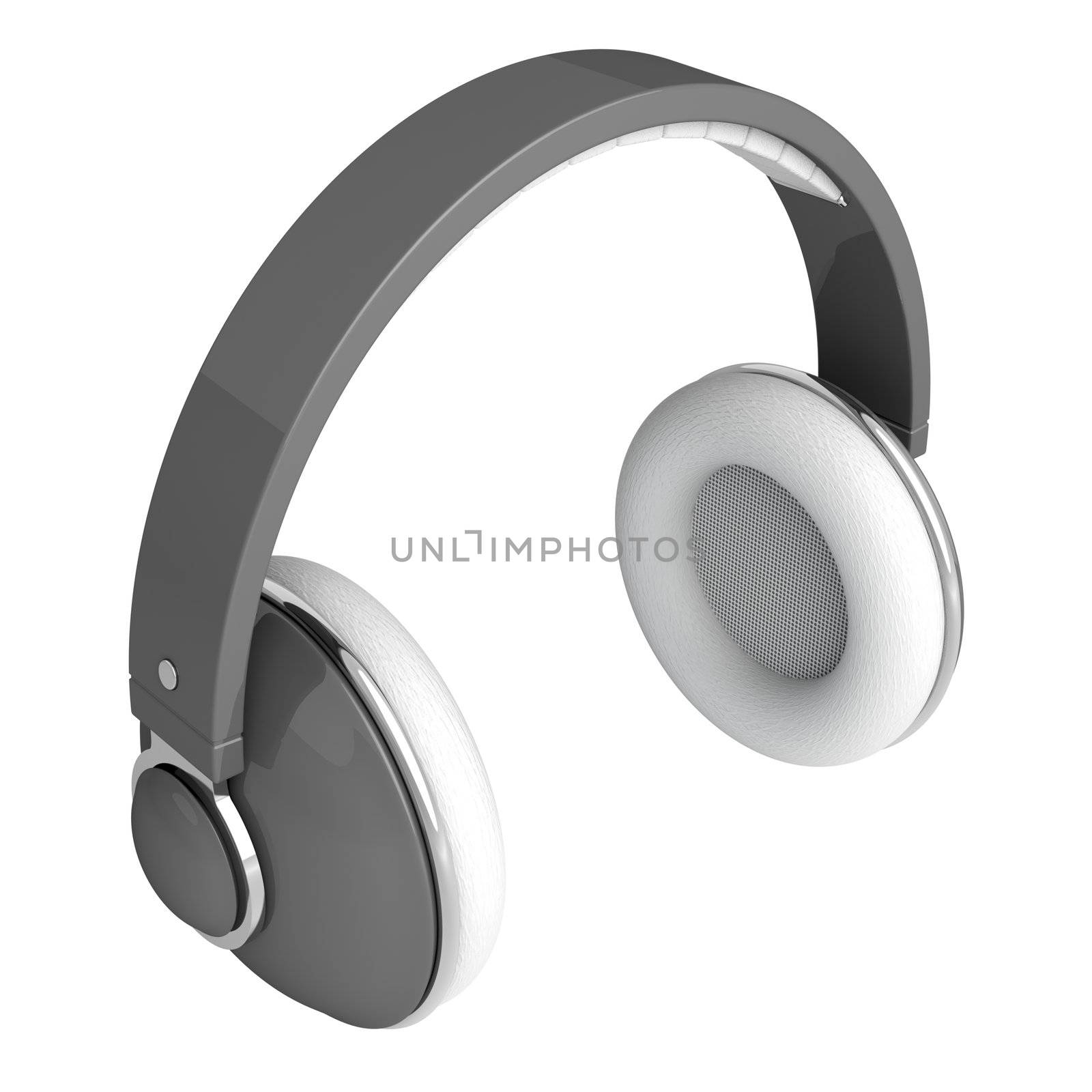 Gray headphones by magraphics