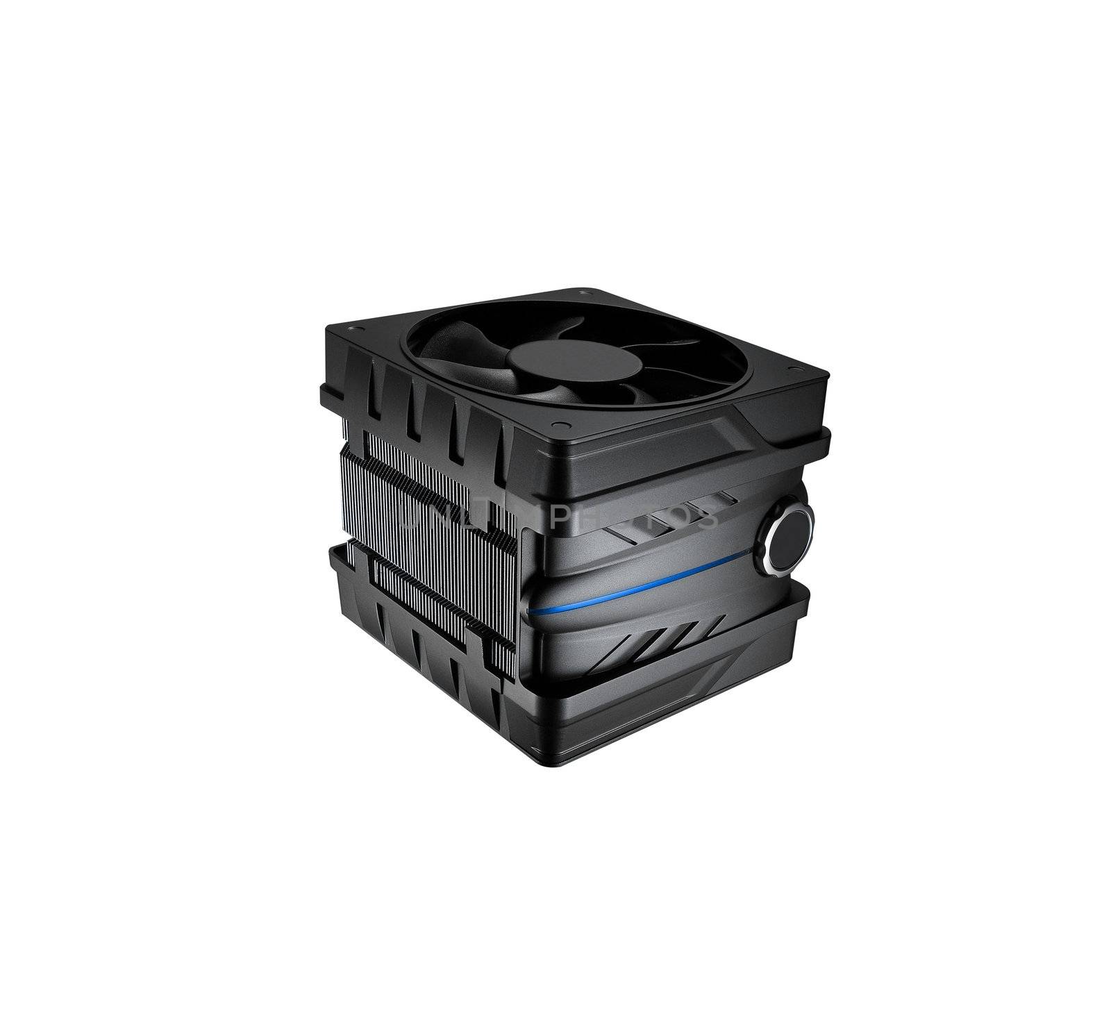 CPU cooler isolated on a white background