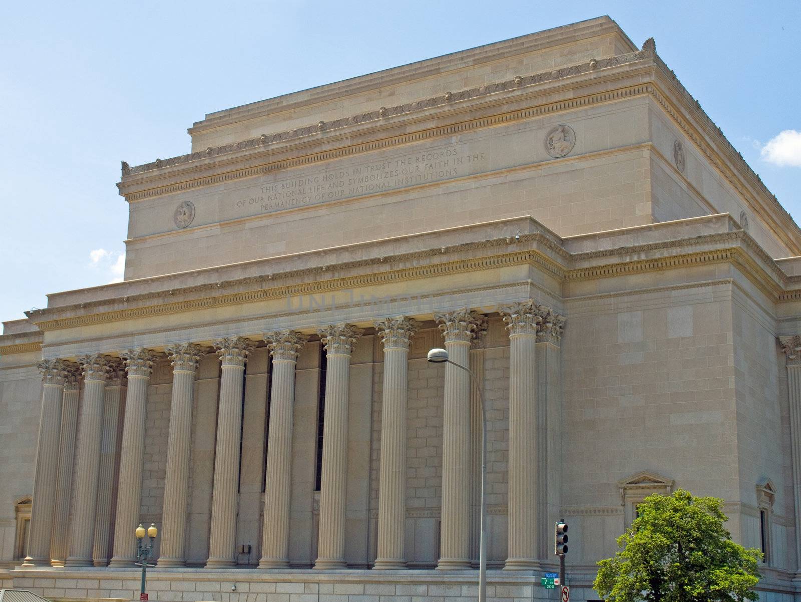 National Archives of the United States in Washington DC by Frankljunior