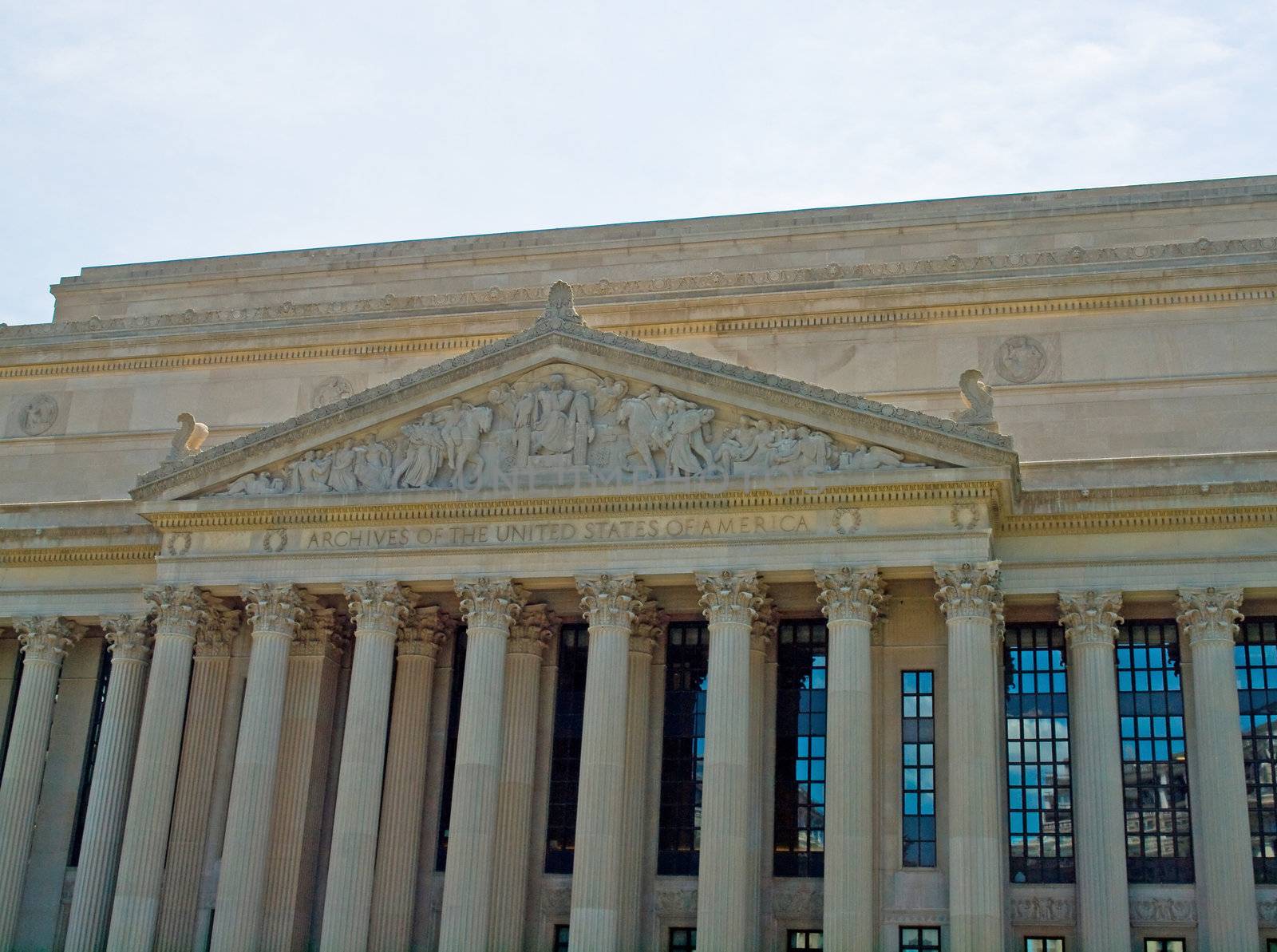 National Archives of the United States in Washington DC by Frankljunior