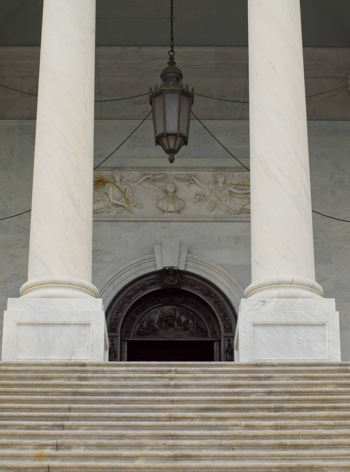 Details of the United States Capitol Building in Washington DC