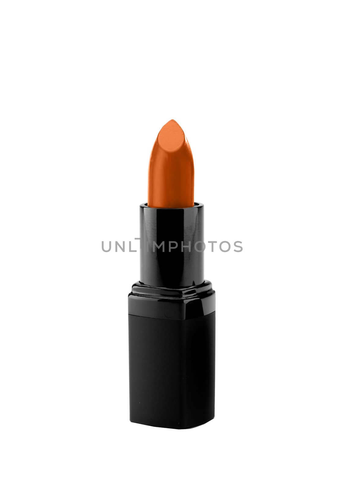 make up object: lipstick over white background