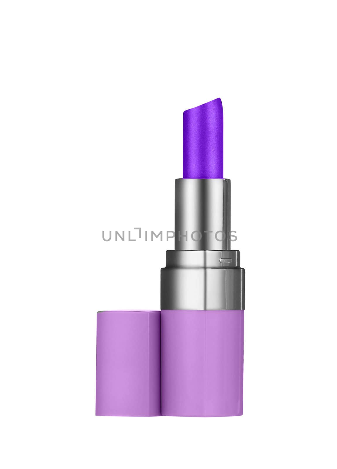 make up object: lipstick over white background