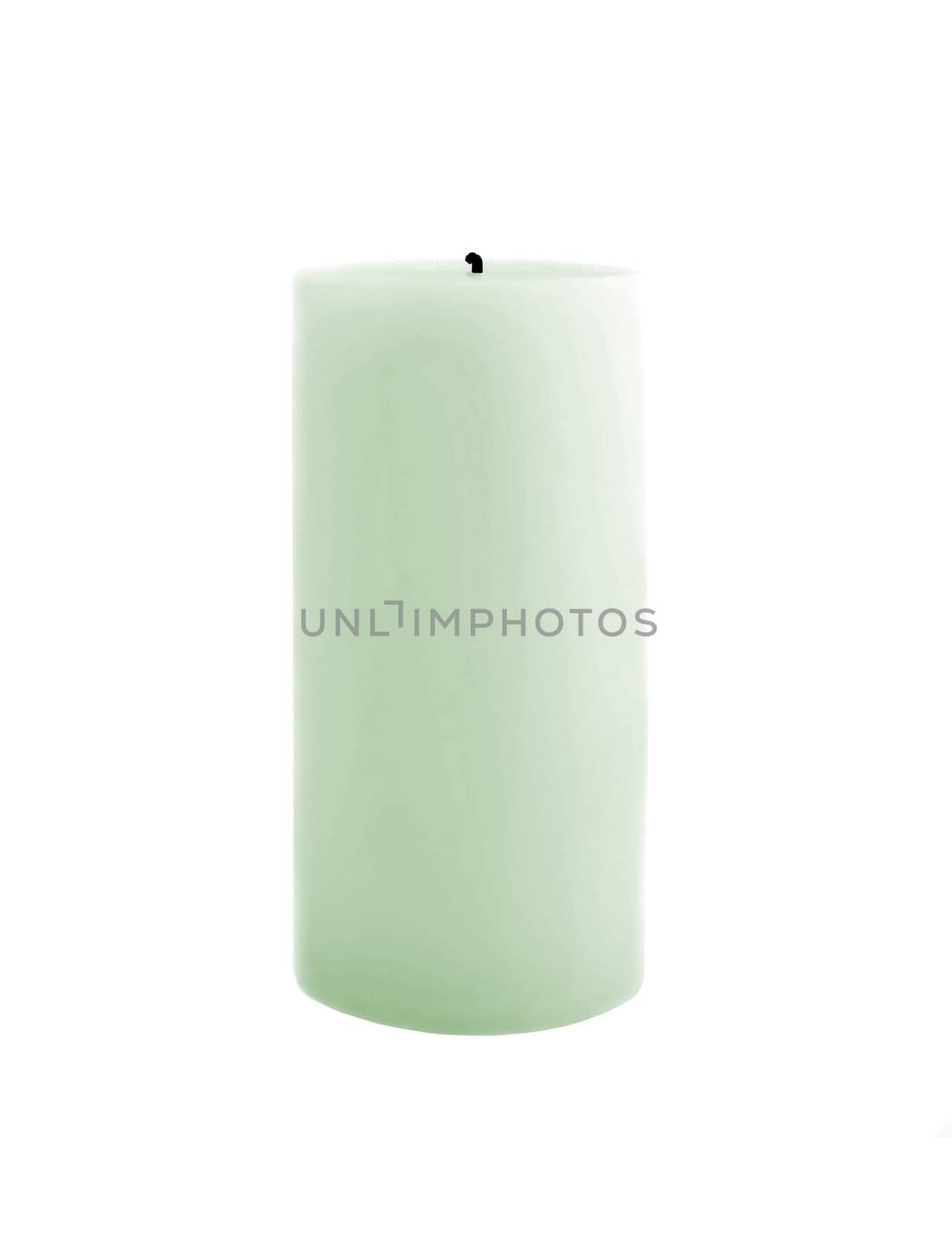 Candle isolated on white