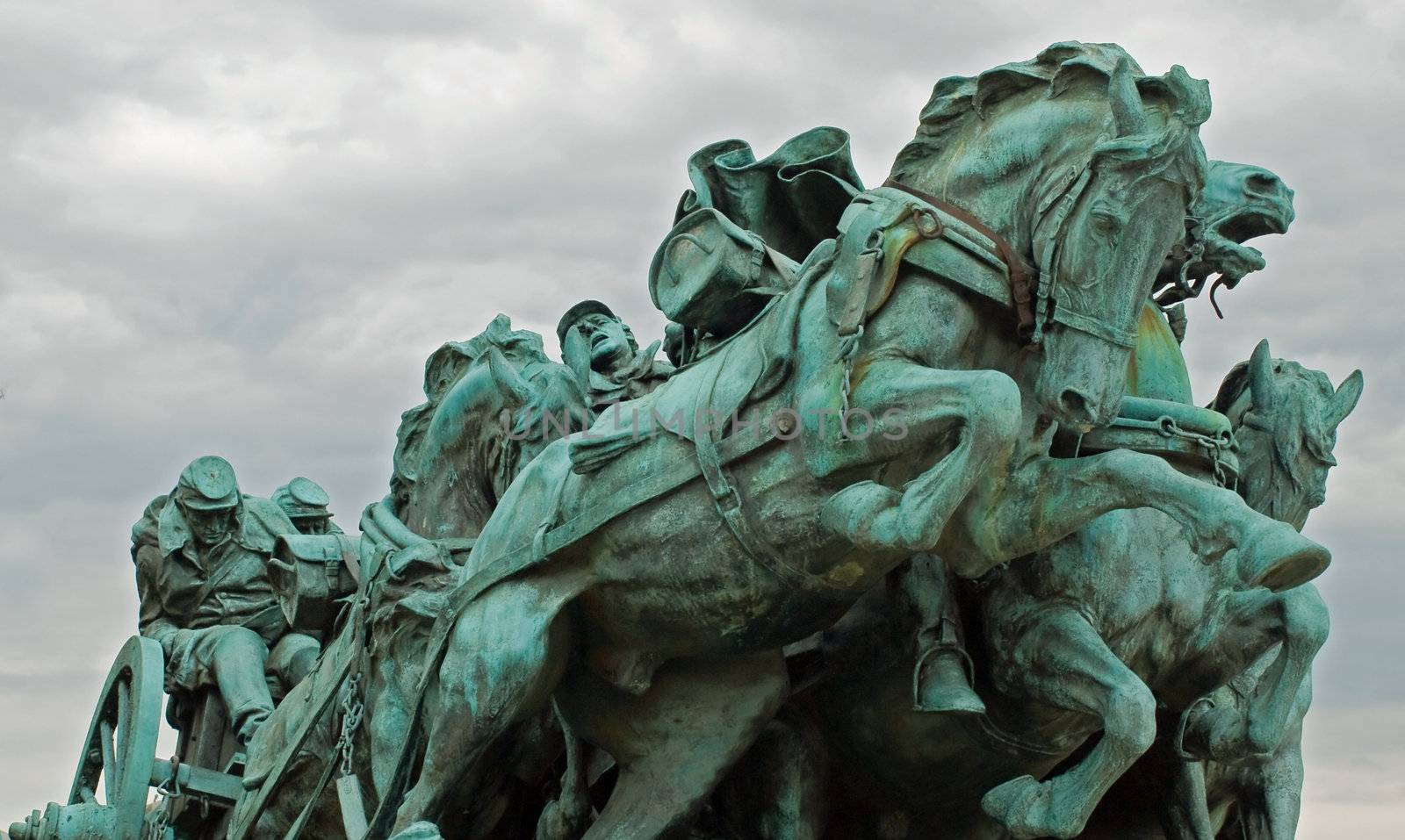 Civil War Memorial Statue at the U.S. Capitol Building in Washington DC