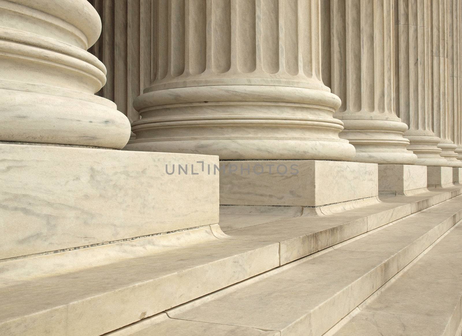 Columns at the United States Supreme Court in Washington DC