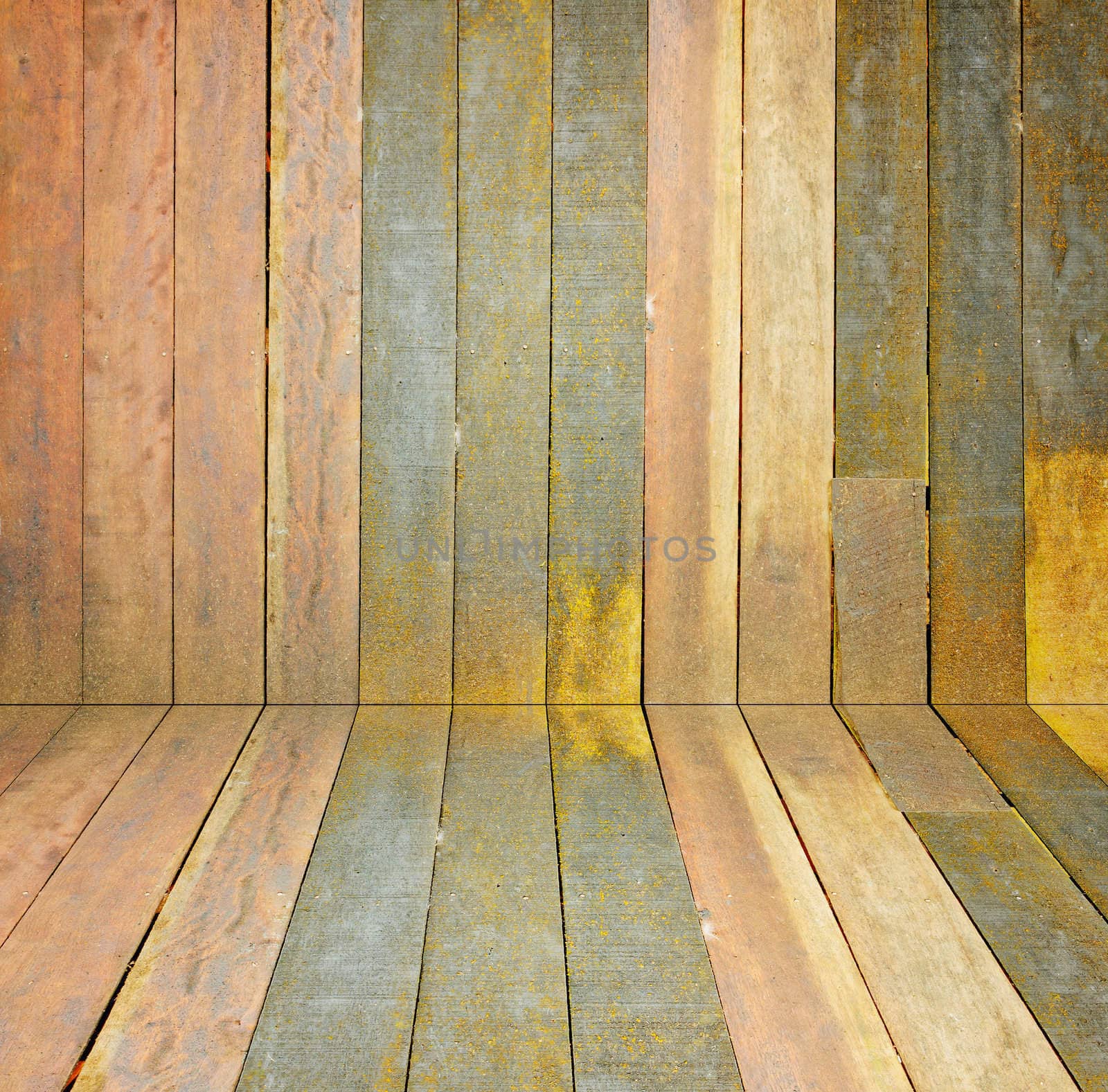 old, grunge wooden wall used as background
