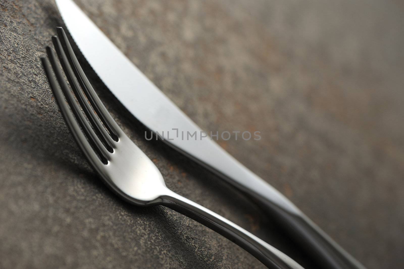 Close-up of silverware , on the dining table.