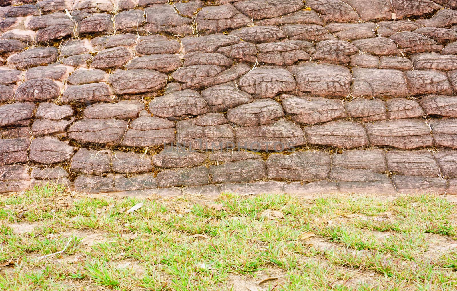 Background of stone wall texture, grunge
