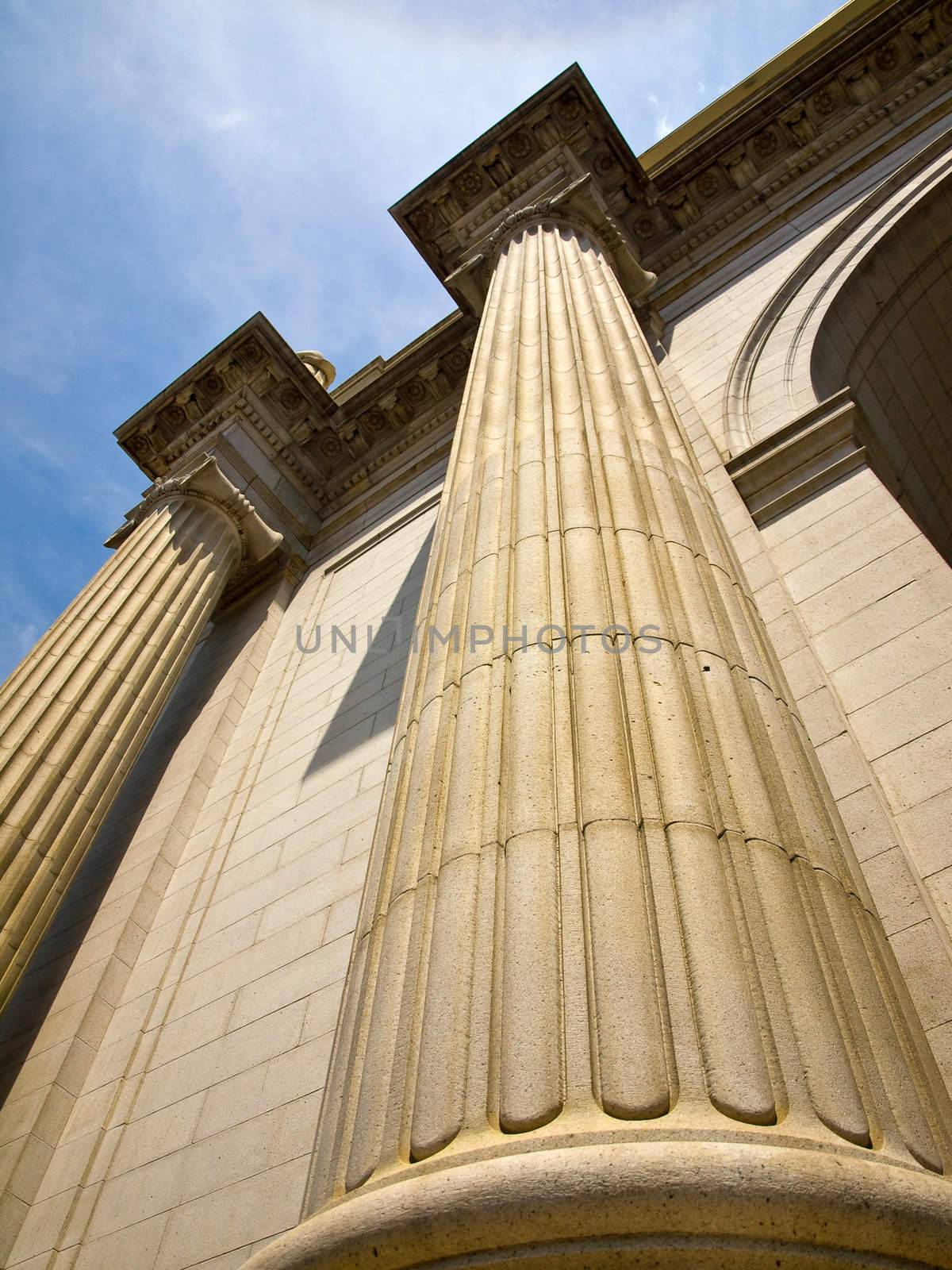Union Station at Washington DC Showing Columns