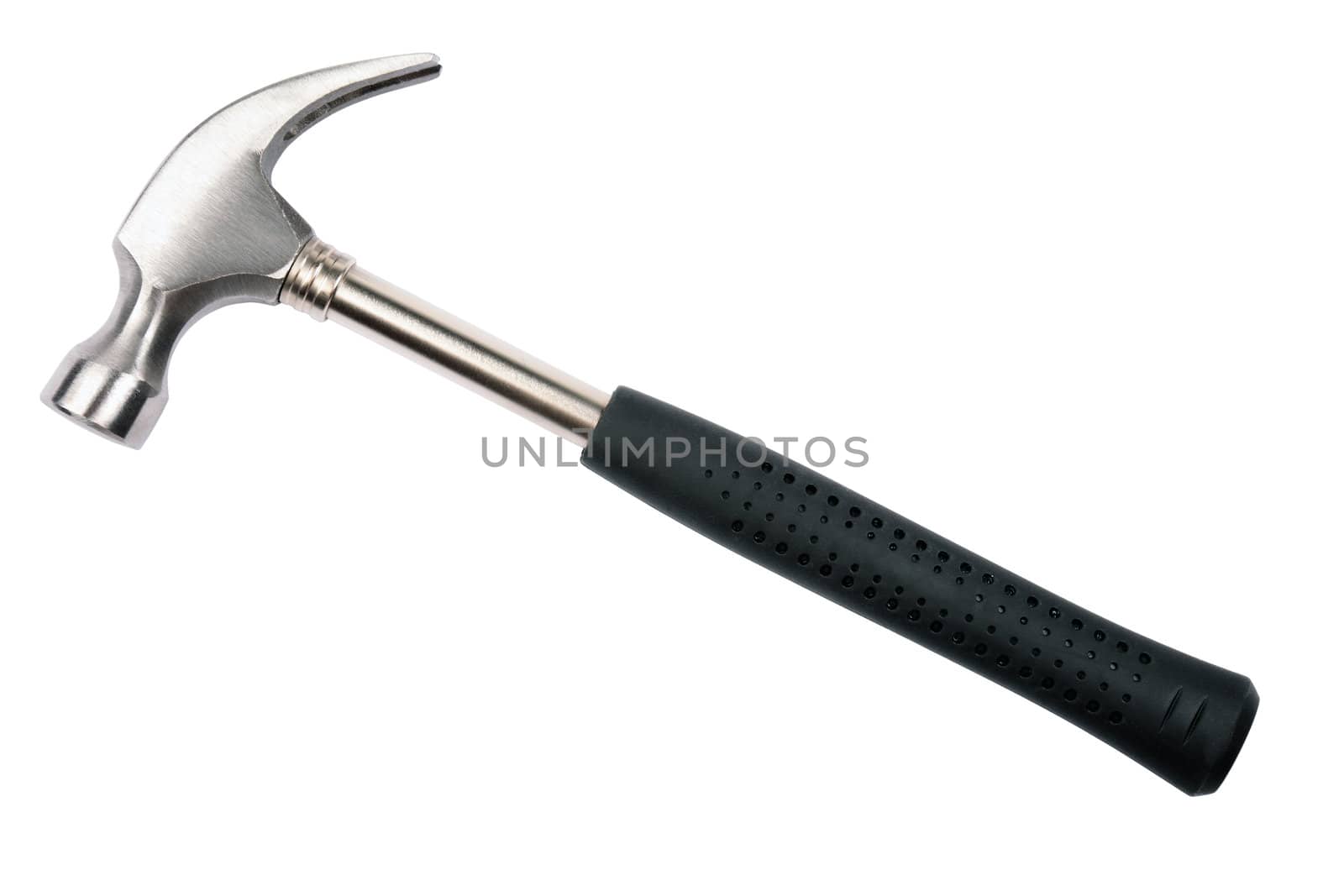 Iron hammer isolated on white background. Studio shot. by borodaev