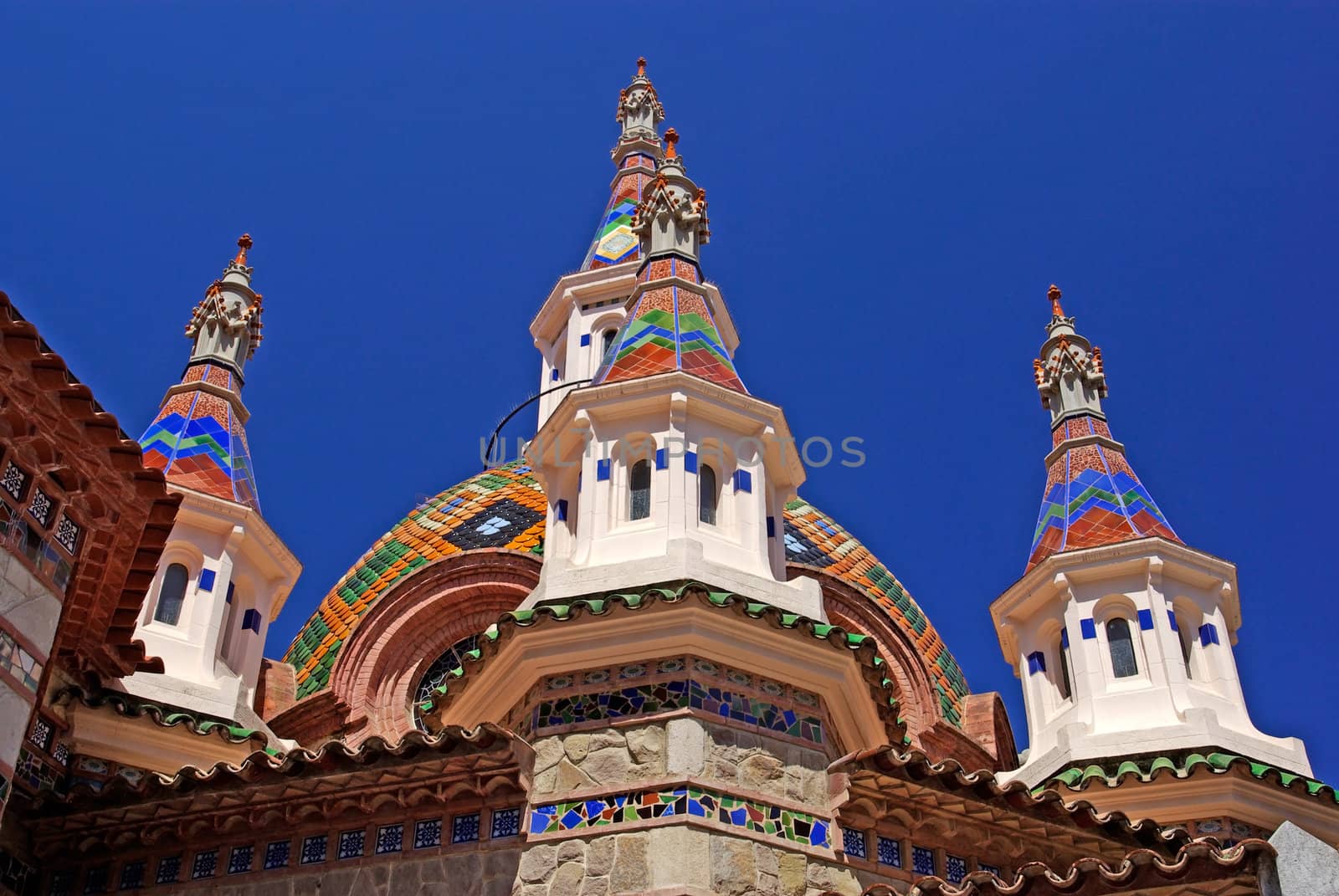 Parish Church of Sant Roma. Lloret de Mar, Costa Brava, Spain. by borodaev