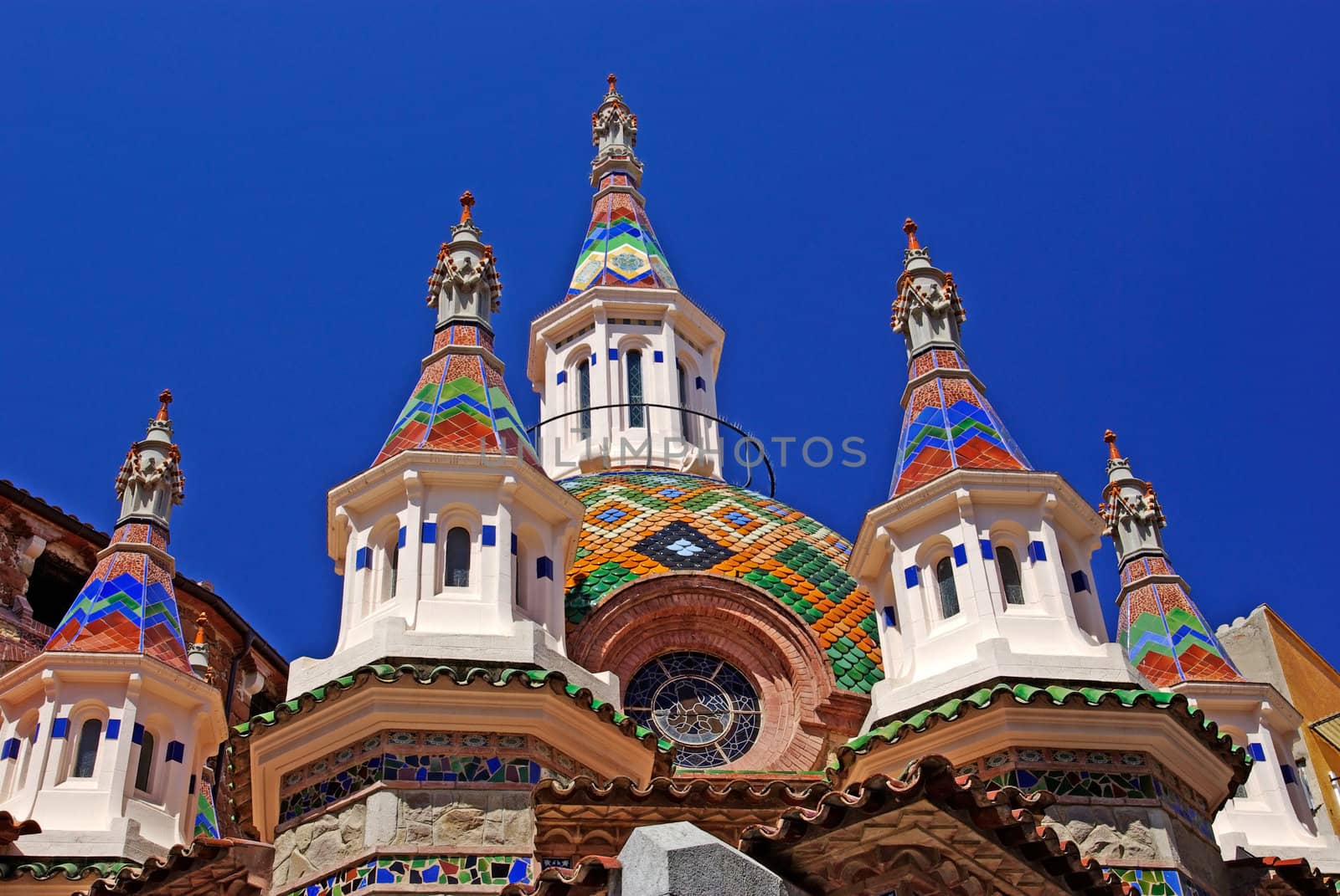 Parish Church of Sant Roma. Lloret de Mar, Costa Brava, Spain. by borodaev