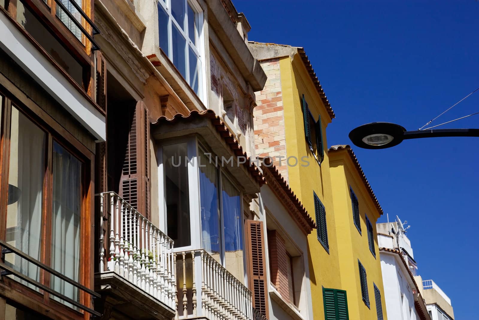 Typical cityscape of Lloret de Mar. Costa Brava, Spain. by borodaev