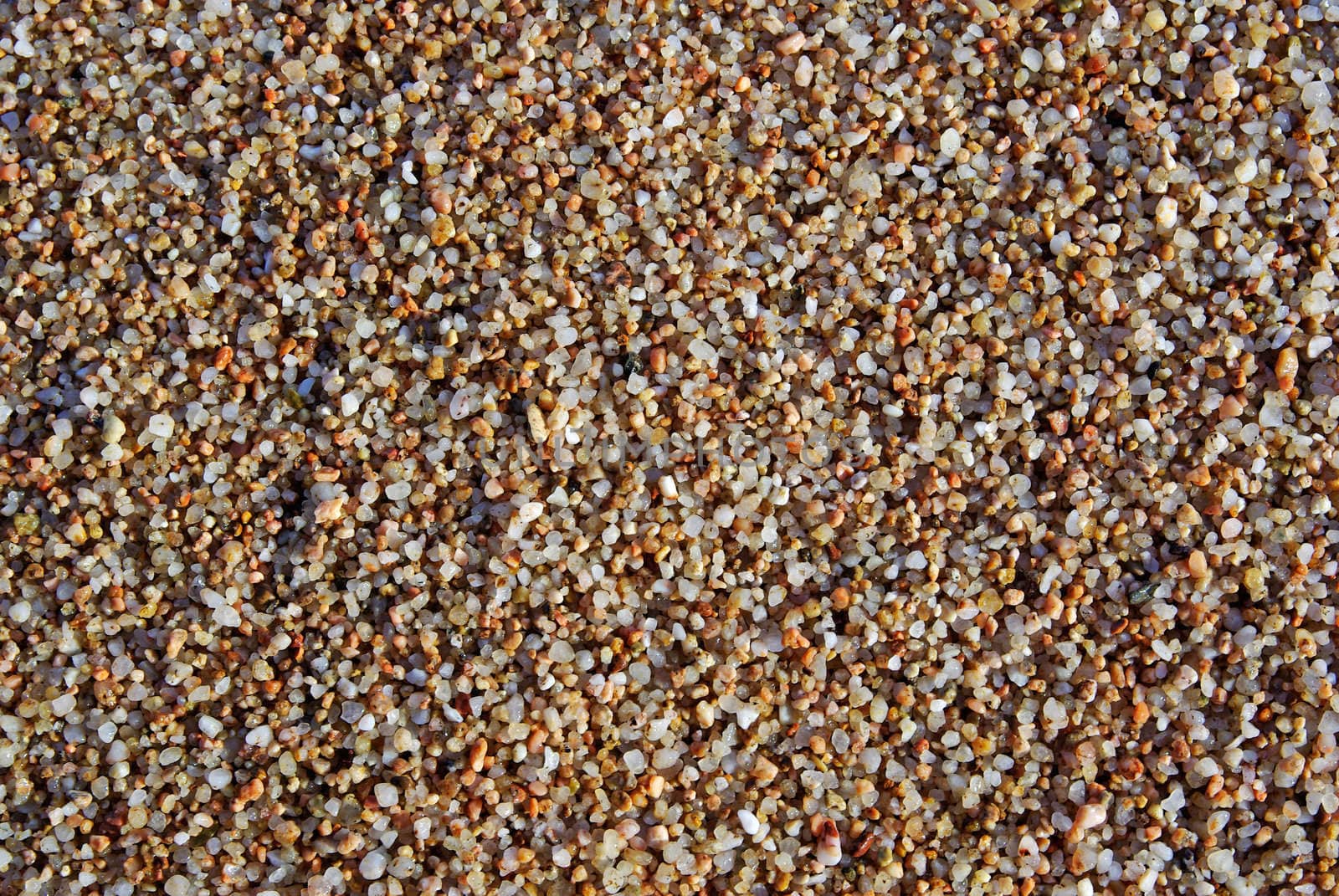 Wet multicolored sand as background or backdrop.