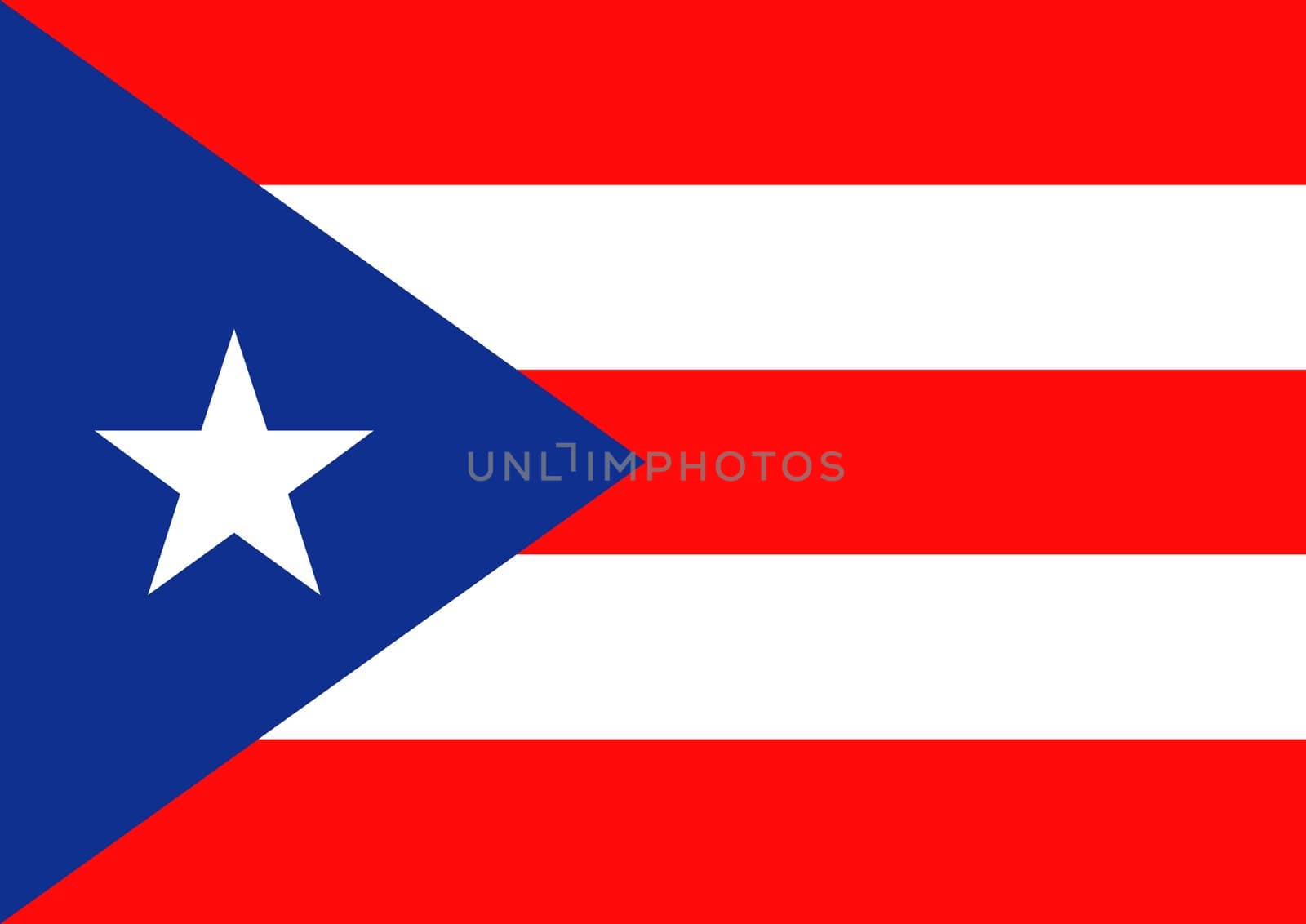 Illustration of the flag of Puerto Rico