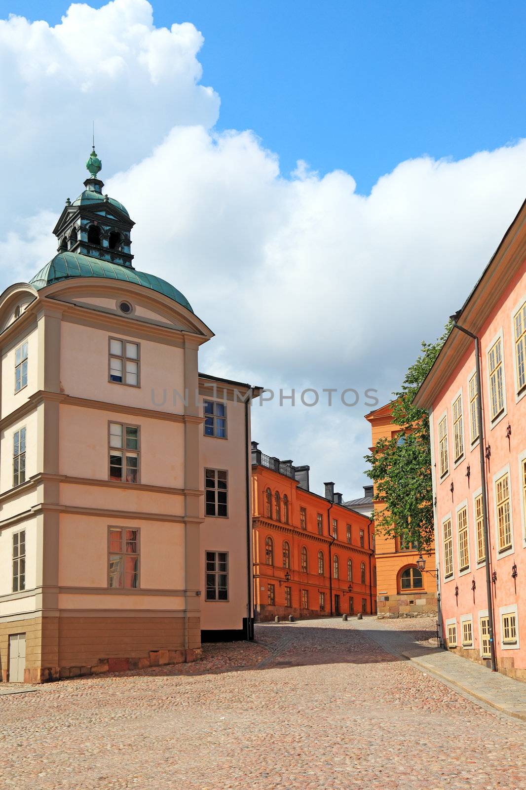 Cityscape of old central Stockholm, Sweden. by borodaev