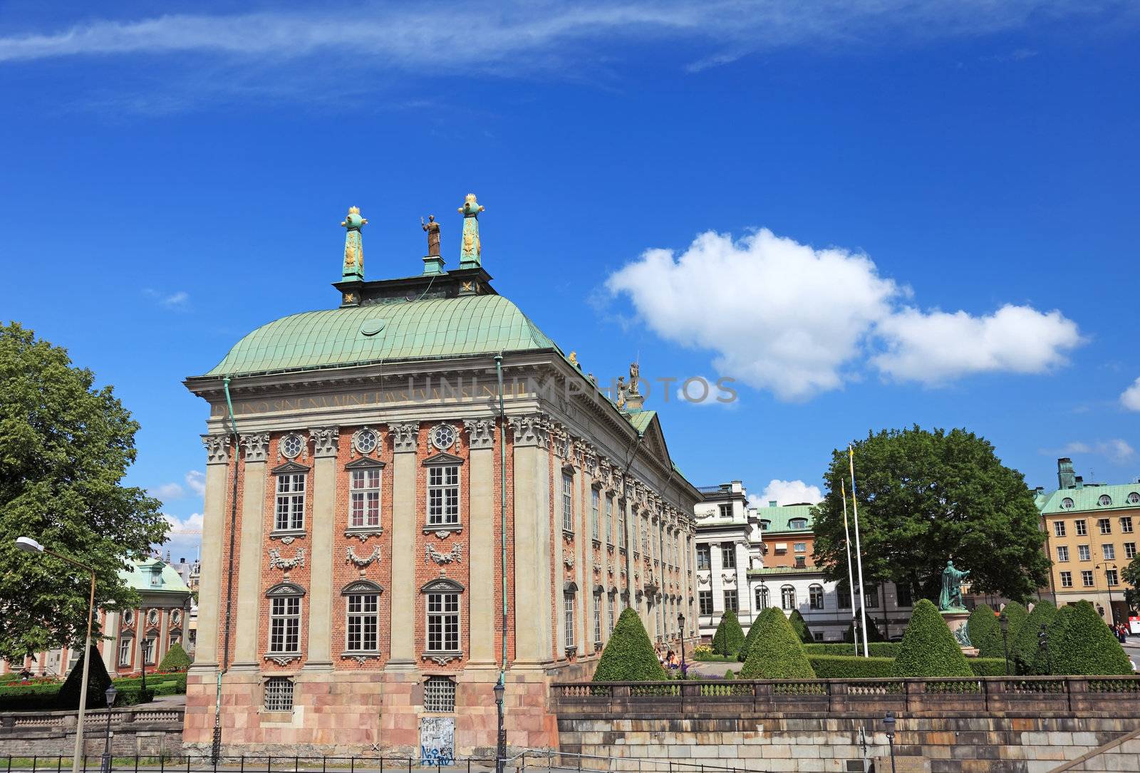 Riddarhuset building in Stockholm, Sweden. by borodaev