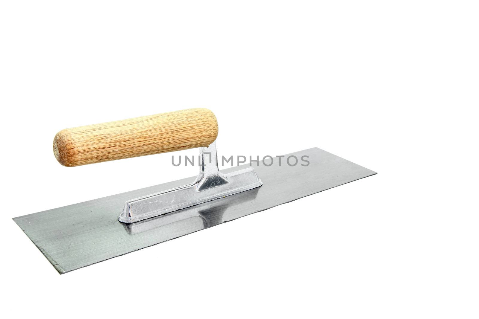 isolated of german style lute trowel over white