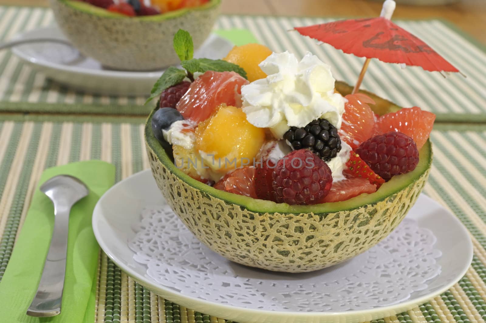 Summer fruit salad bowl by Hbak