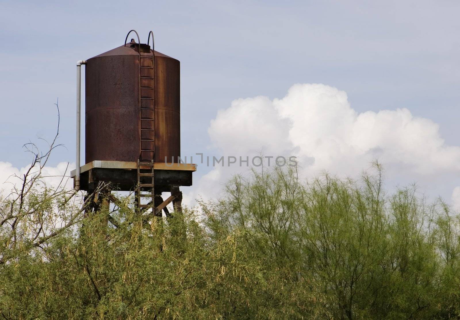Rusty Water Tower by Creatista
