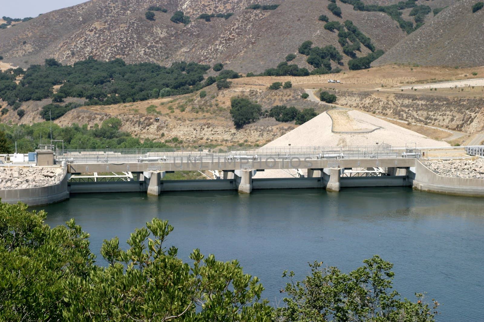The Bradbury Dam at Lake Cachuma in Santa Barbara County.