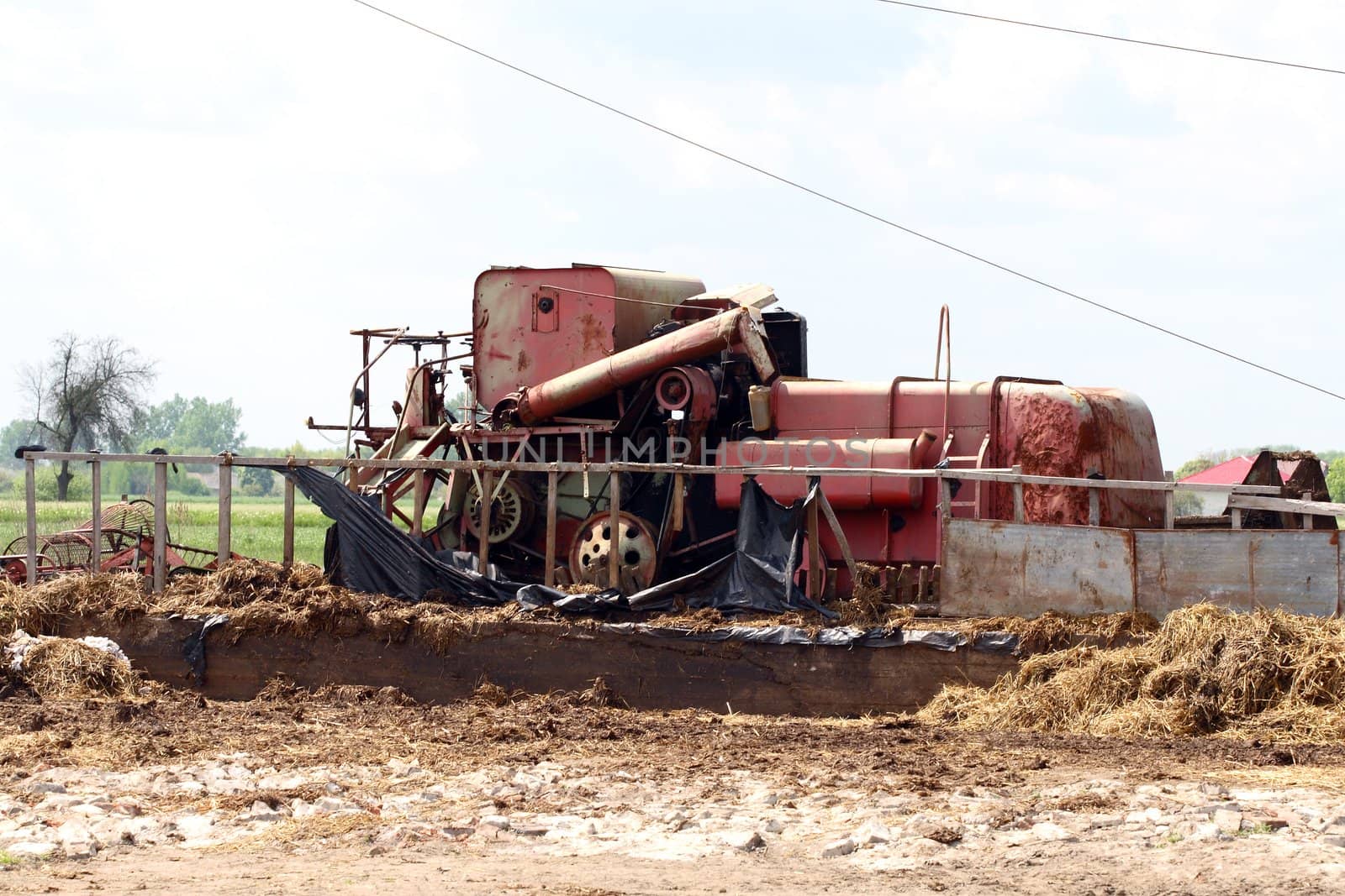 Old harvest machine