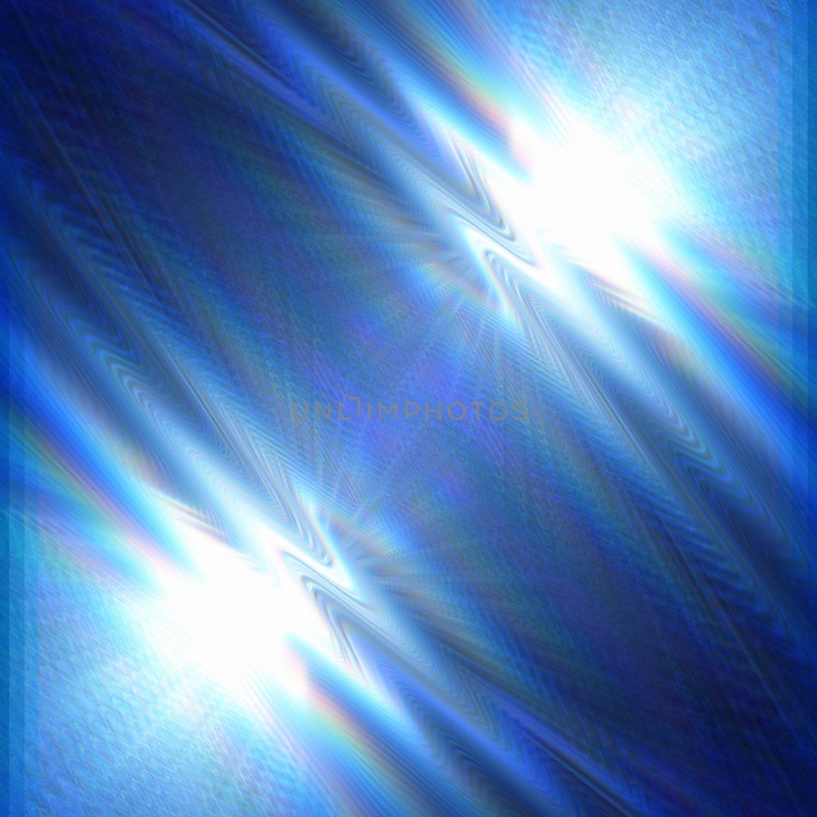 abstract background wave white lights over blue