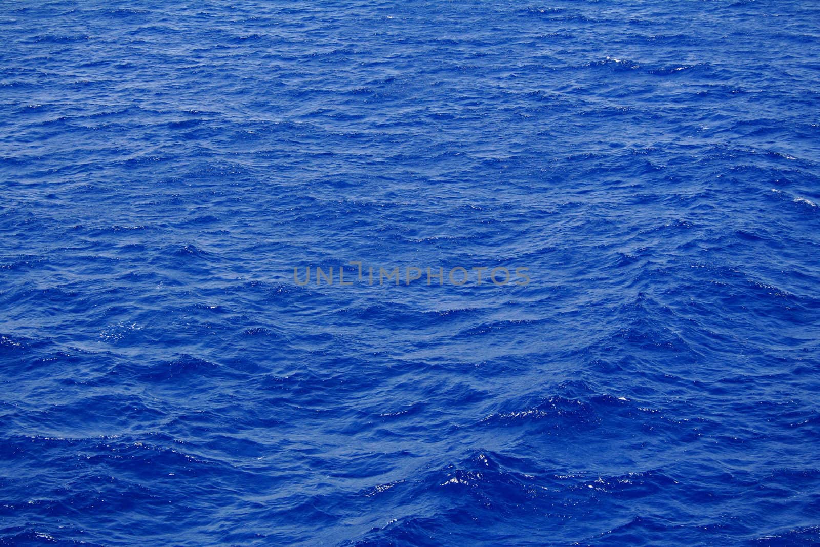 Blue sea water surface with ripple as background