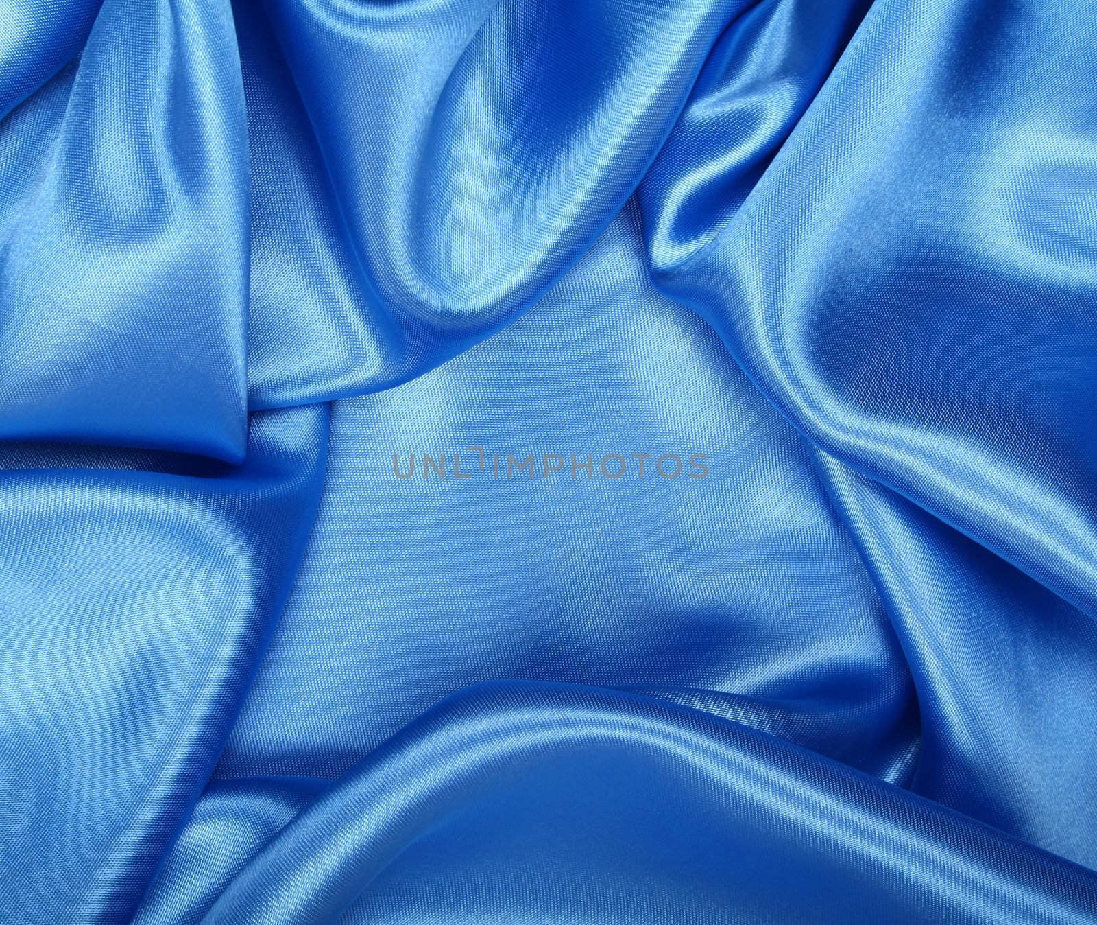 Smooth elegant blue silk can use as background 