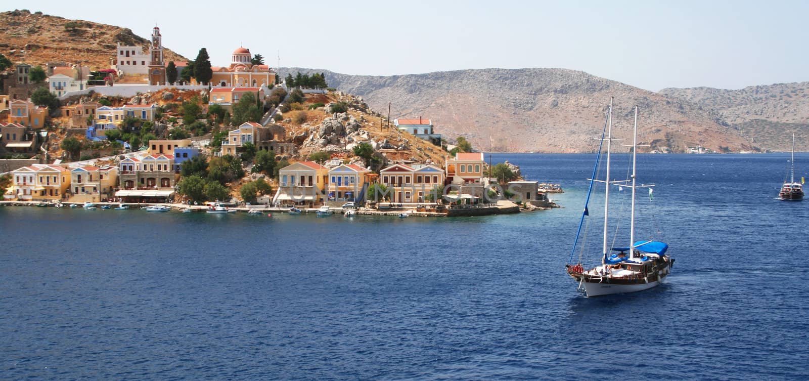 Greece. Aegean sea. Island Symi (Simi). Mandraki harbor