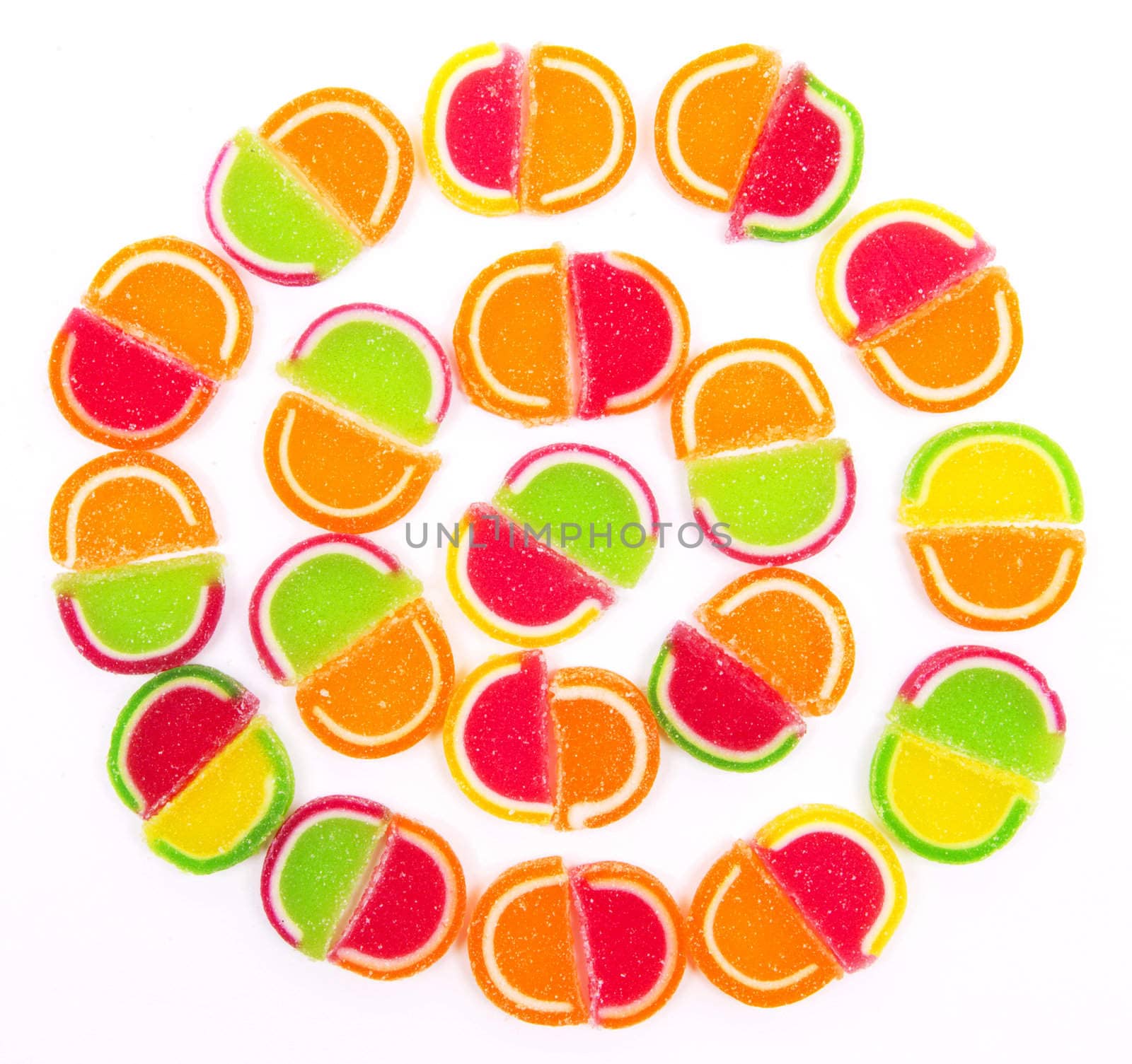 Colorful different Jelly Candy 