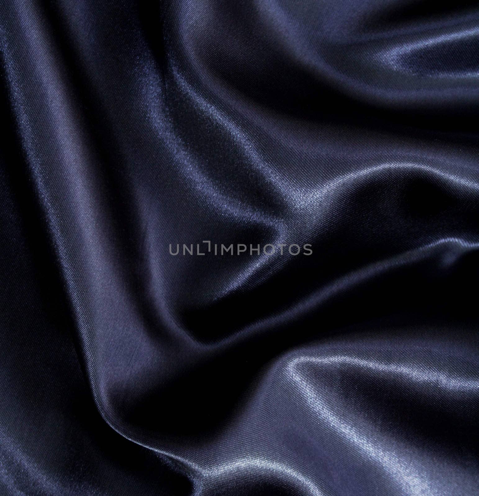 Smooth elegant black silk can use as background 