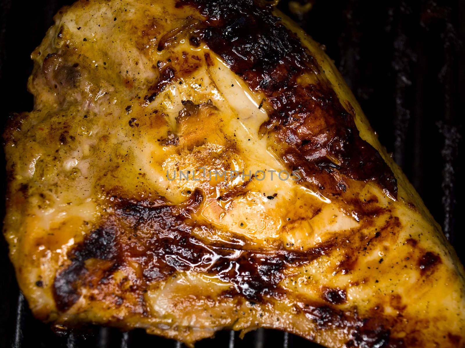 Fresh Grilled Chicken Breasts on the Barbecue