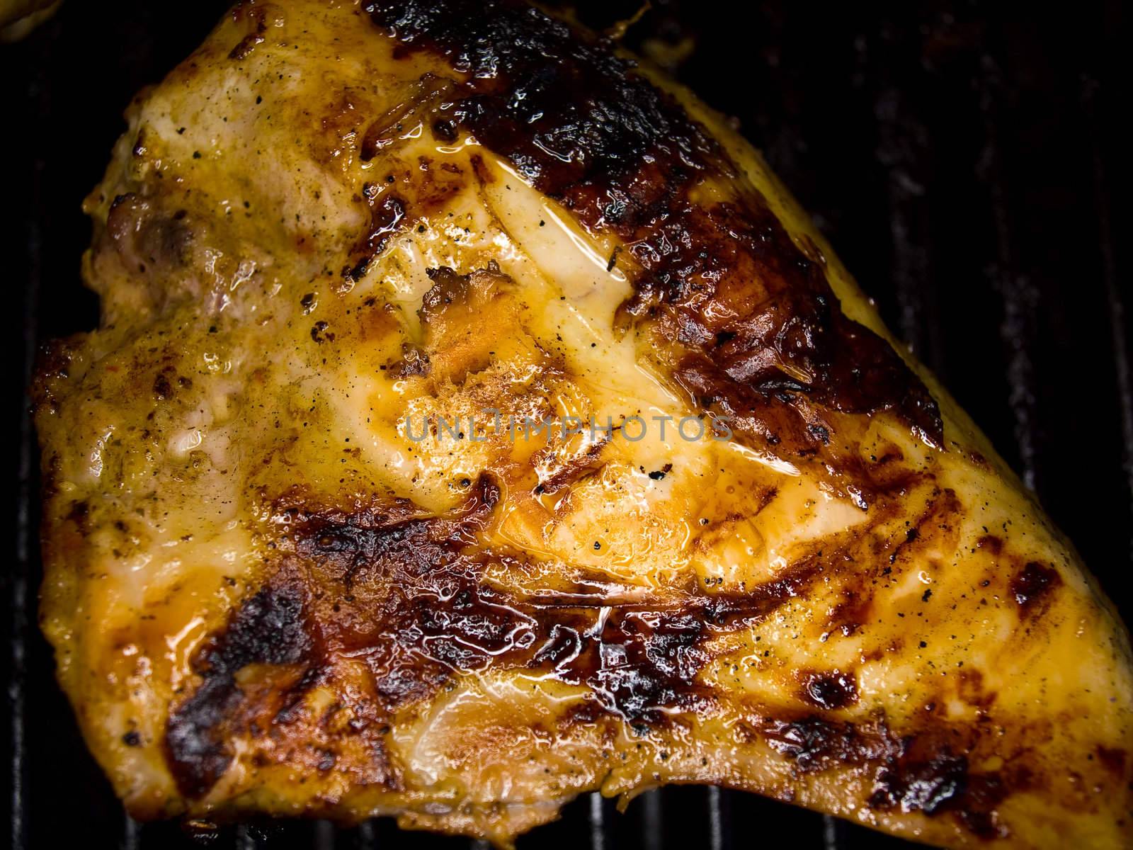 Fresh Grilled Chicken Breasts on the Barbecue