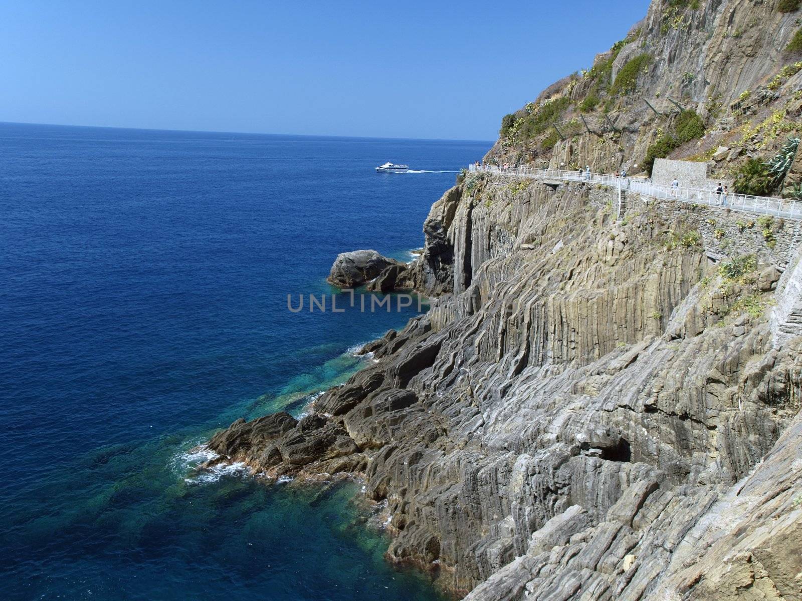 "Via dell amor" of Cinque Terre - Liguria Italy.Oone from most beautiful in Italy of for pedestrians paths for lovers ne from most beautiful in Italy of for pedestrians paths for lovers